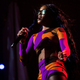 Azealia Banks performs for fans during Splendour in the Grass on July 25, 2015 in Byron Bay, Australia.